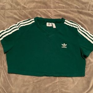 Adidas Green Crop Top